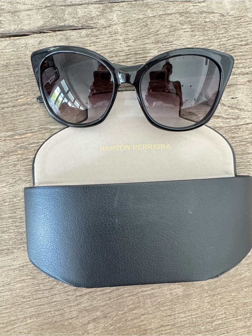 Barton Perreira Women’s Black Brow Babe Sunglasses